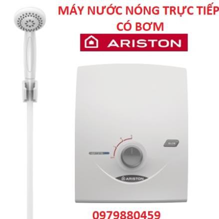 Máy nước nóng trực tiếp có bơm Ariston SB35PE-VN, bảo hành chính hãng 2 năm