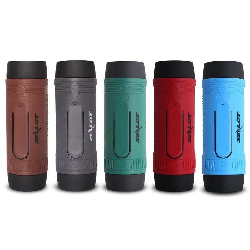 Loa Di Động Bluetooth Kiêm Sạc Dự Phòng Và Đèn Pin Xe Đạp Chống Nước Zealot S1