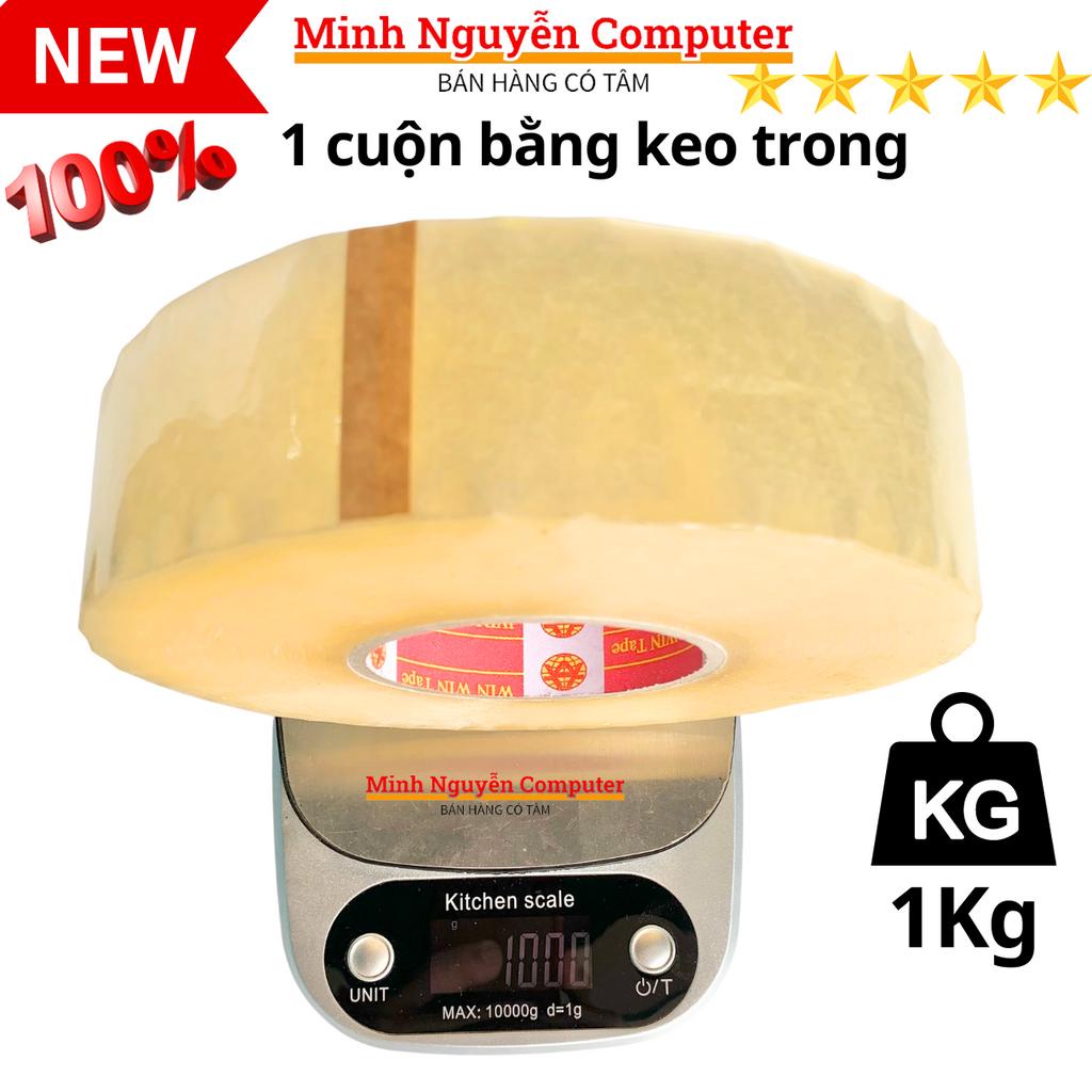 Băng keo trong suốt 1 cuộn nặng 1KG, lỗi nhỏ đúng số KG - Minh Nguyễn