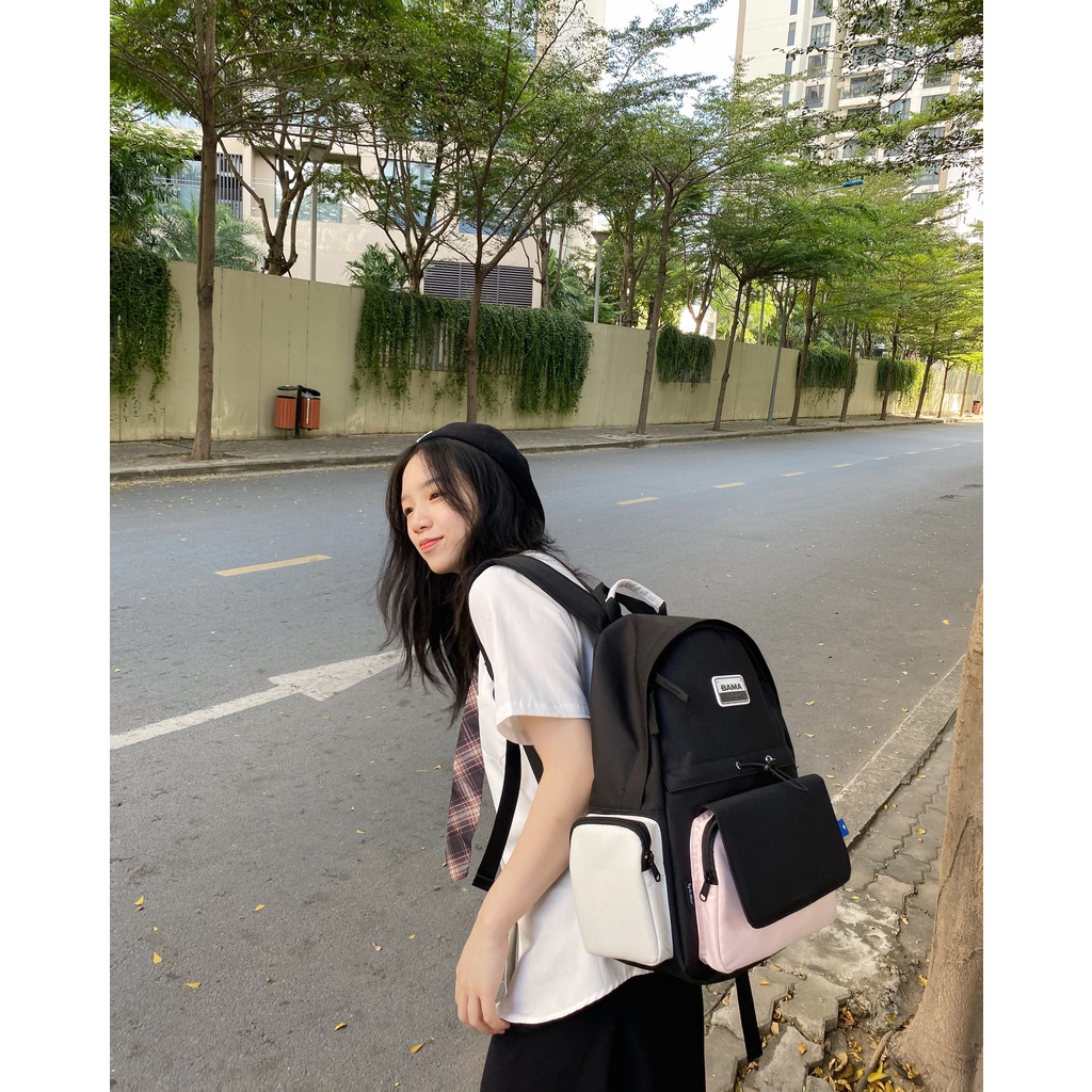 Balo BAMA® SIMPLE BACKPACK 3.0 SS2 Chính Hãng chống nước kèm ngăn đệm chống sốc laptop