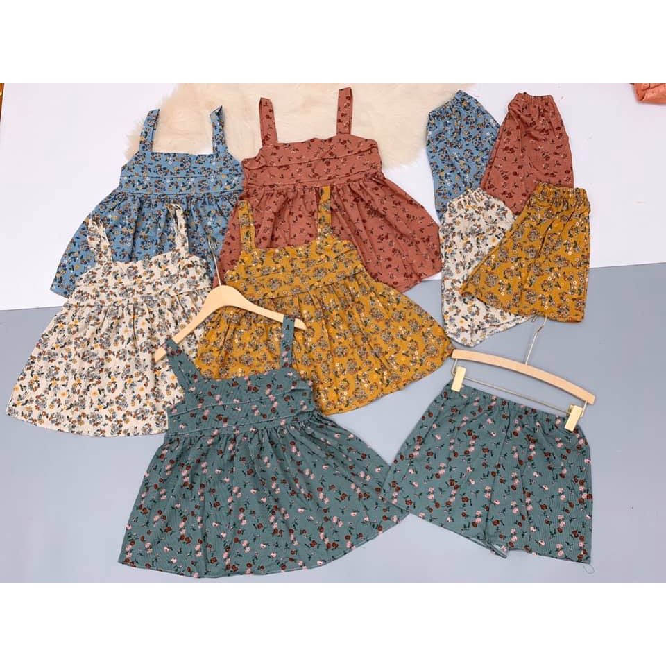 Bộ ngủ bộ mặc nhà hai dây baby doll nopi shop