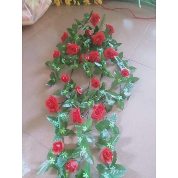 Rủ Hoa Hồng _ hoa treo tường trang trí