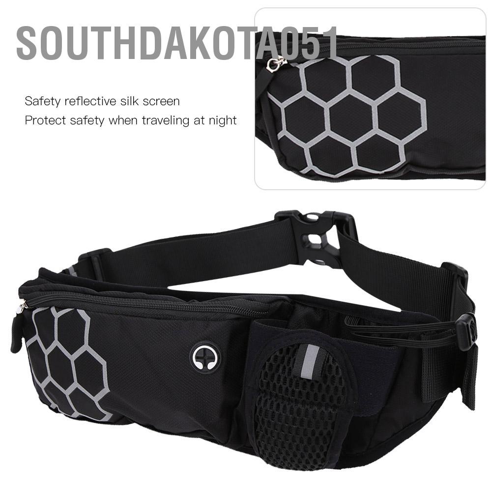 Southdakota051 Túi đeo thắt lưng Running Belt Unisex Không thấm nước ngoài trời Runner thể thao Fanny Pack