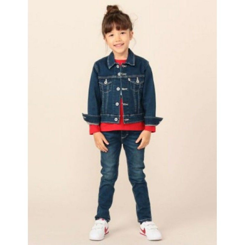 Quần Jeans EDWIN dài kiểu Unisex cho bé - Edwin ETB03 Kids' Jeans, Regular Straight Pants (Stretch),