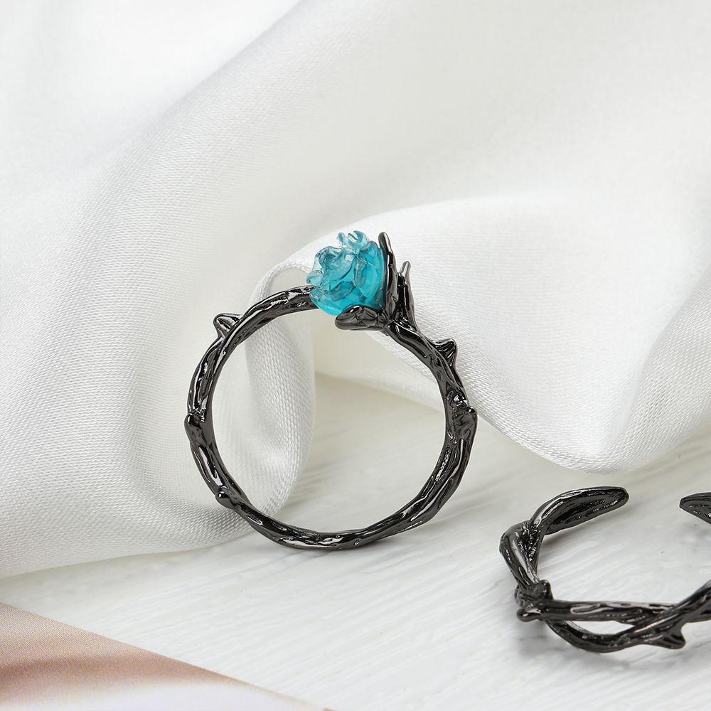 ROWANS Nhẫn Hở Hình Hoa Hồng Thời Trang