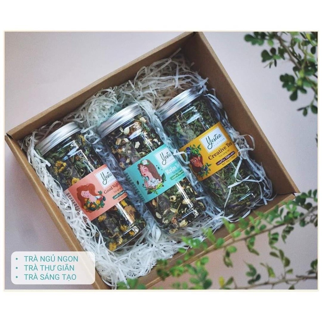 Set 3 lọ trà mix đủ vị cho bạn lựa chọn.
