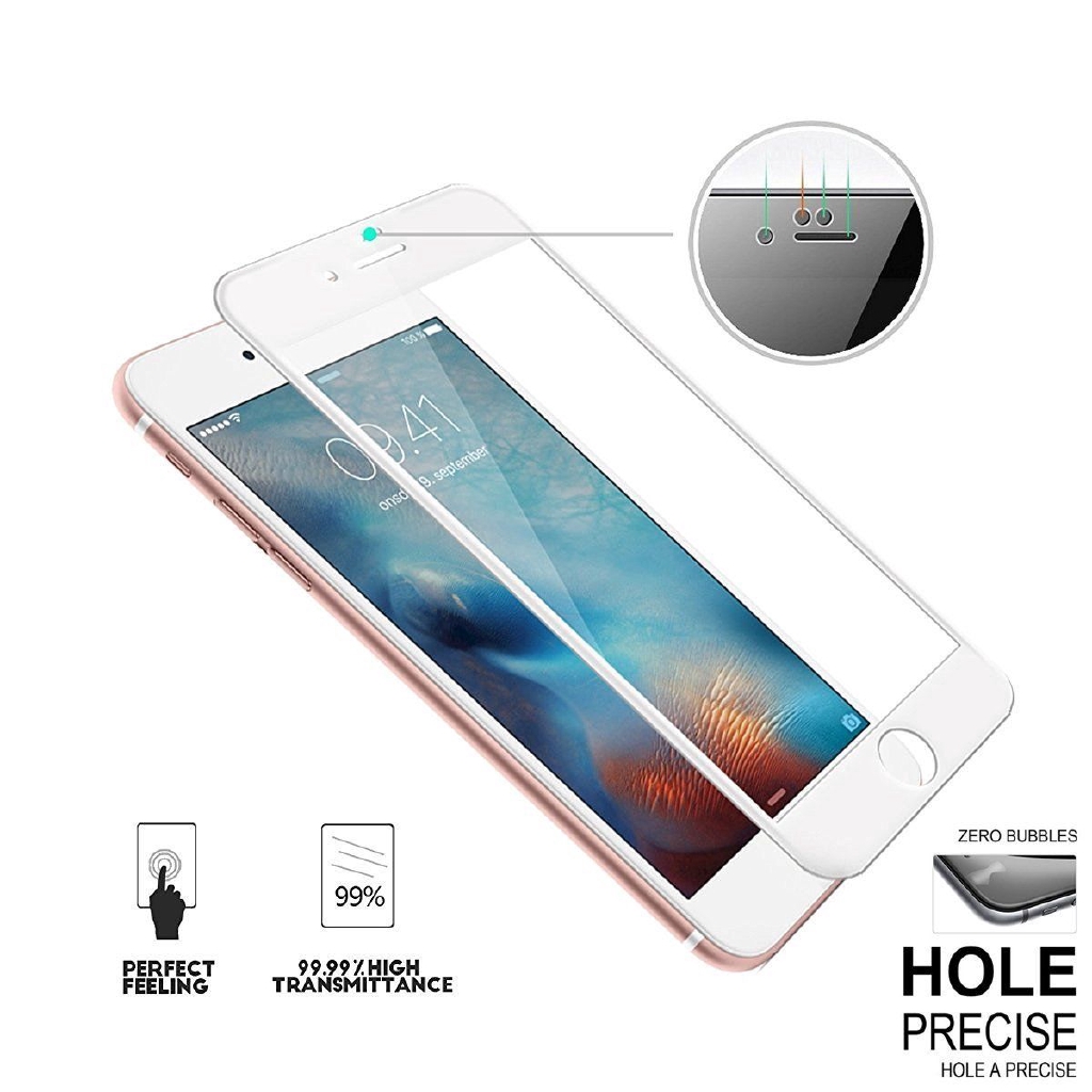 Kính cường lực mềm bảo vệ toàn màn hình cho  Compatible For iPhone 8 / 7 / 6 / 6S Plus