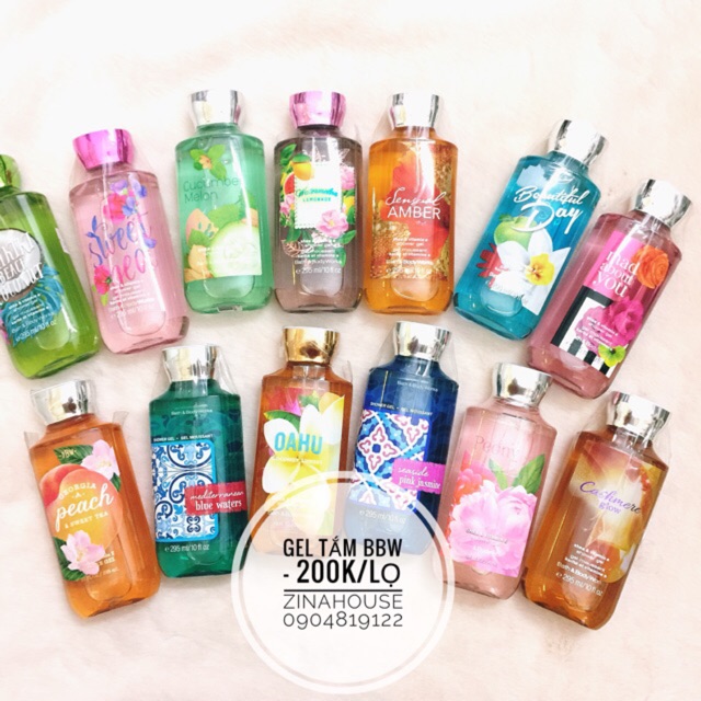Gel tắm  dưỡng thể BBW