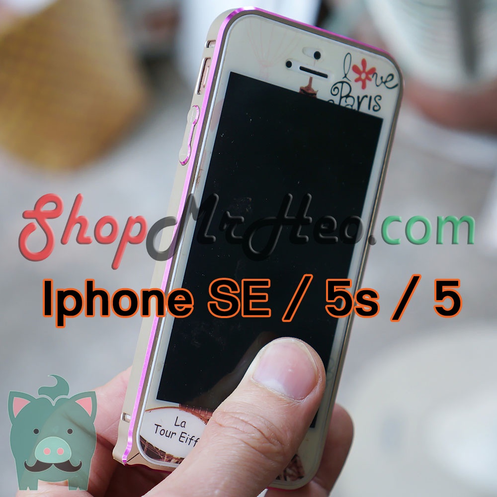 3 Cái Ốp Viền Nhôm Bumper coteetci Iphone 5s - Iphone SE - IP5 - IP5s - ip 5s - ip 5 (Màu ngẫu nhiên)