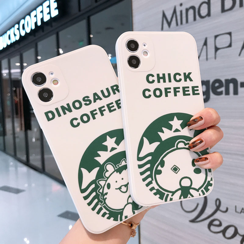 iPhone Case Casing Dinosaur Chick For iPhone 11 12 Pro Promax  6 6s 7 8 Plus X XS XR XSMAX Anti-fall Soft Case Cover AISMALLNUT