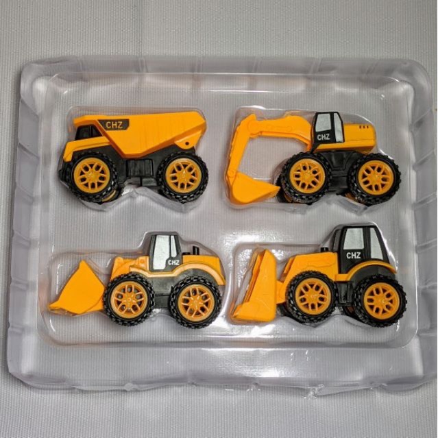 Bộ 4 Xe Công Trình dành cho bé trai