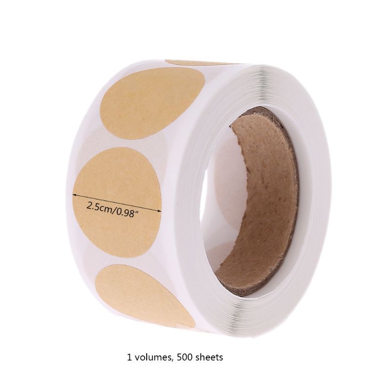 Set 500 Nhãn Dán Bằng Giấy Phong Cách Vintage