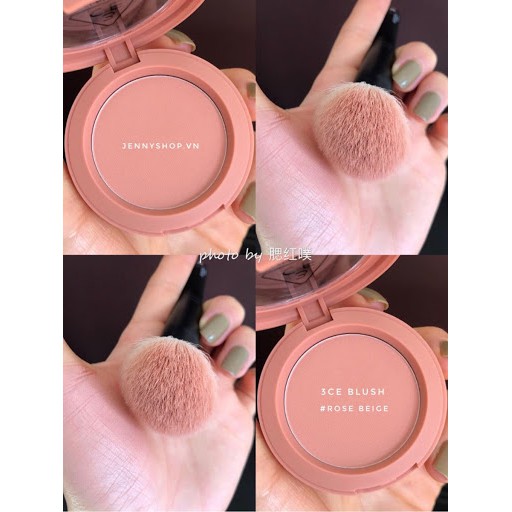 (CAM KẾT AUTH, TEM HIDDEN TAG) Phấn Má Hồng 3CE Mood Recipe Face Blush màu Rose Beige