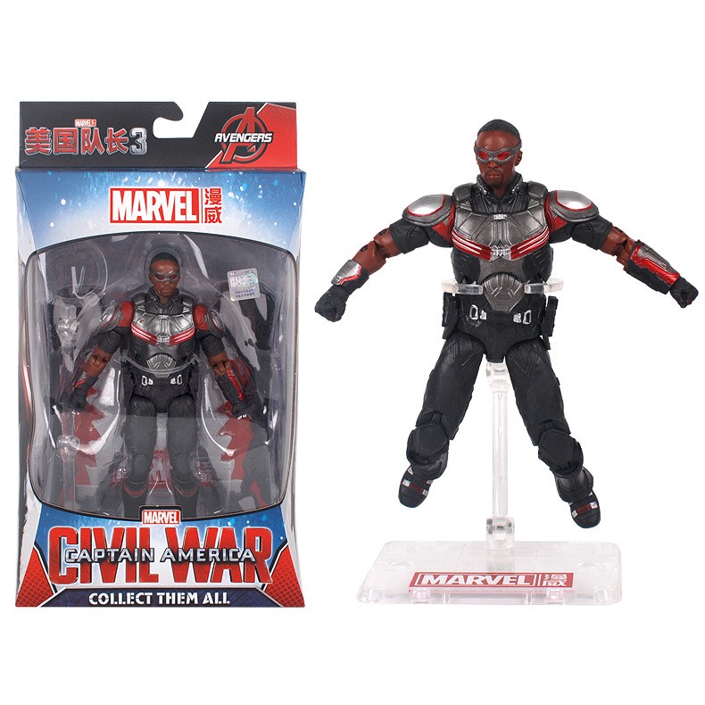 Mô hình siêu anh hùng Falcon - Sam Wilson trong phim Civil War của Marvel - Có đế trưng bày