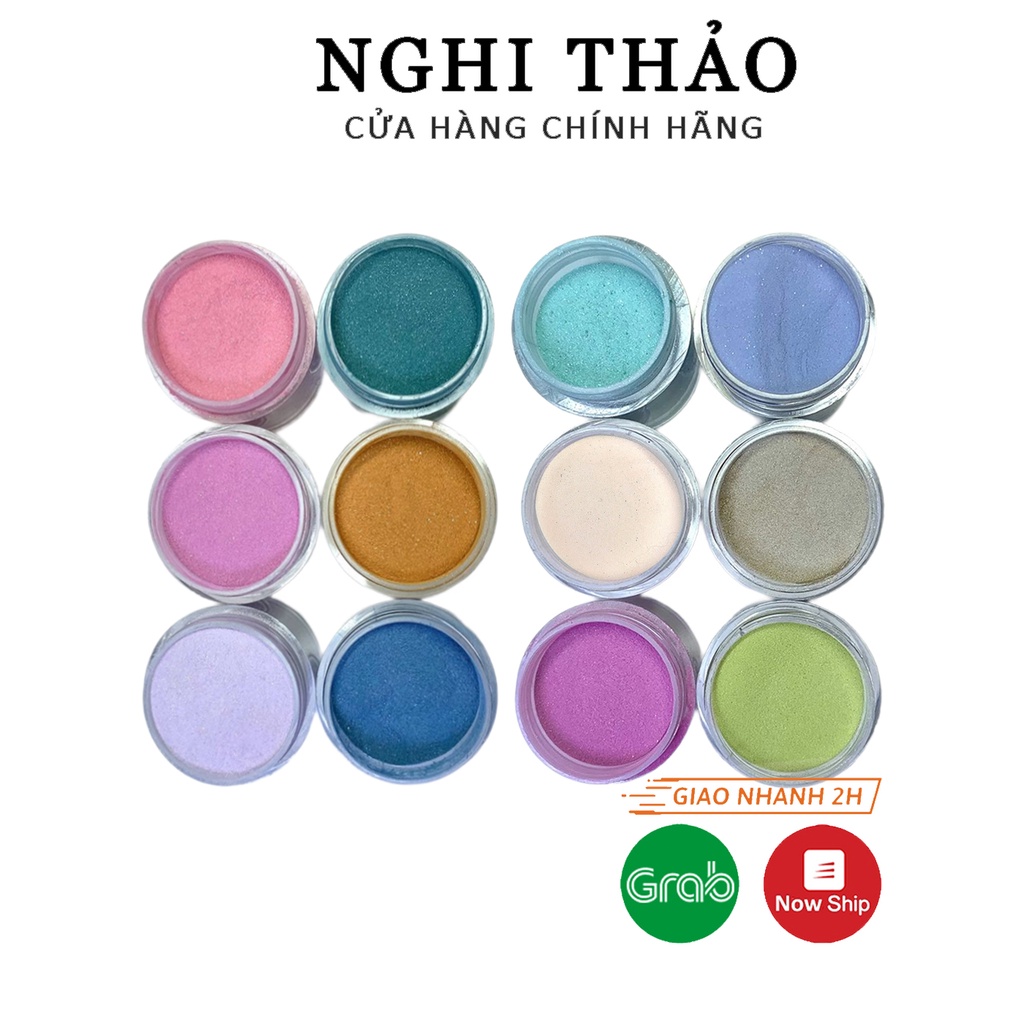 Bột nail đắp móng nặn hoa Jeliva set 6 màu