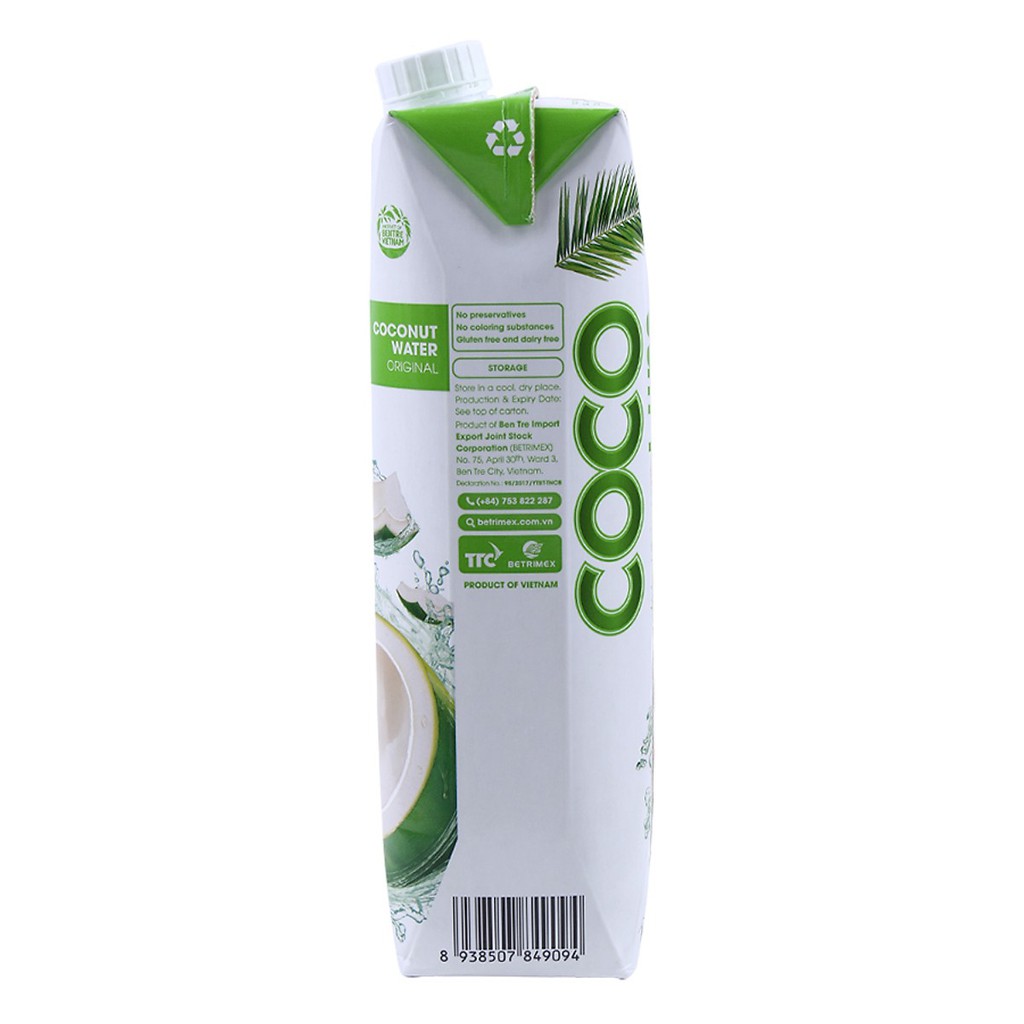 Nước Dừa Cocoxim Xanh (1000ml x1 Hộp)