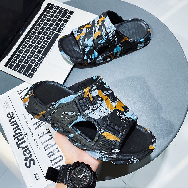 Dép Quai Ngang Đế Dày Chống Trượt Thời Trang Mùa Hè Cho Nam