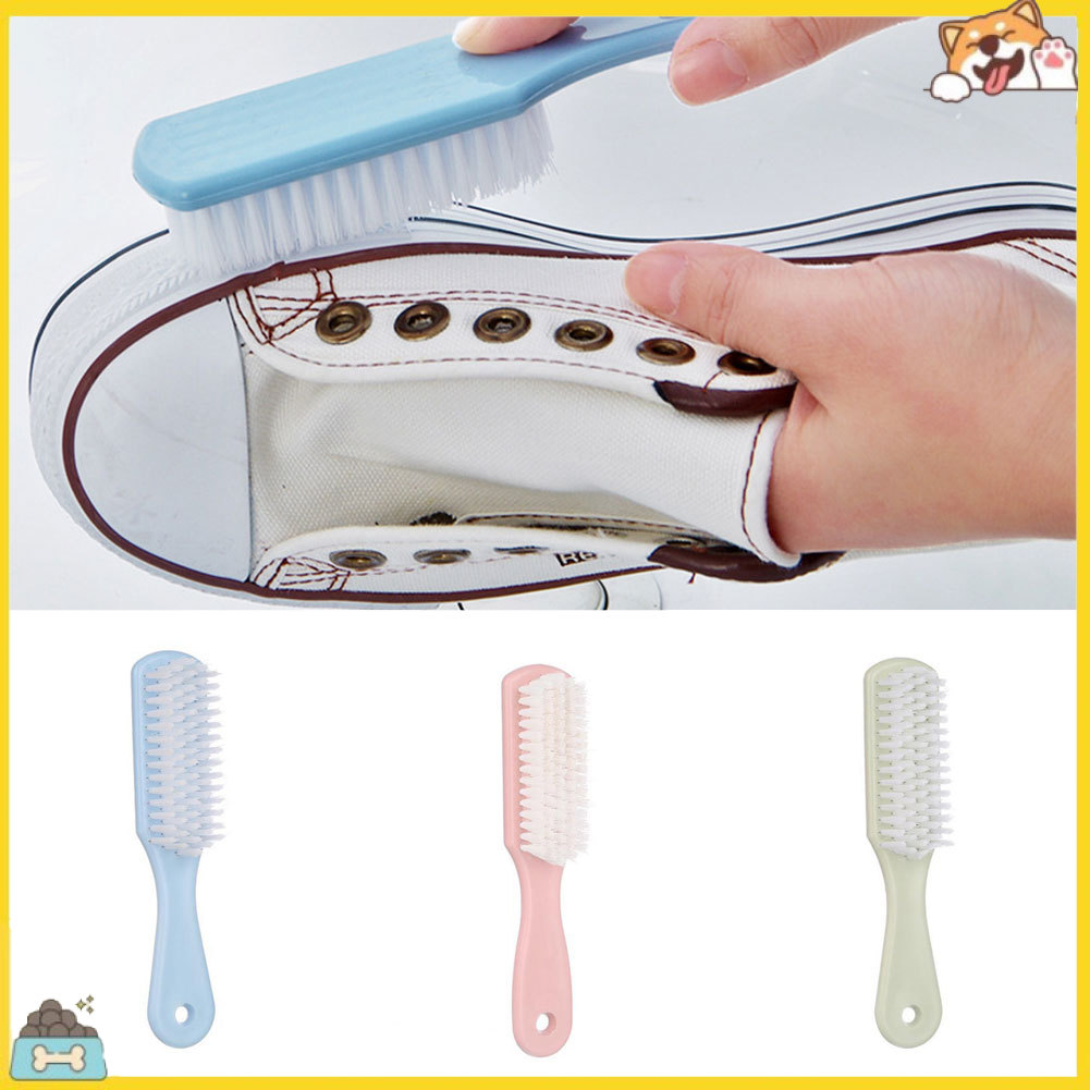 Bàn chải cán nhựa lông mềm vệ sinh giày dép đa năng tiện dụng