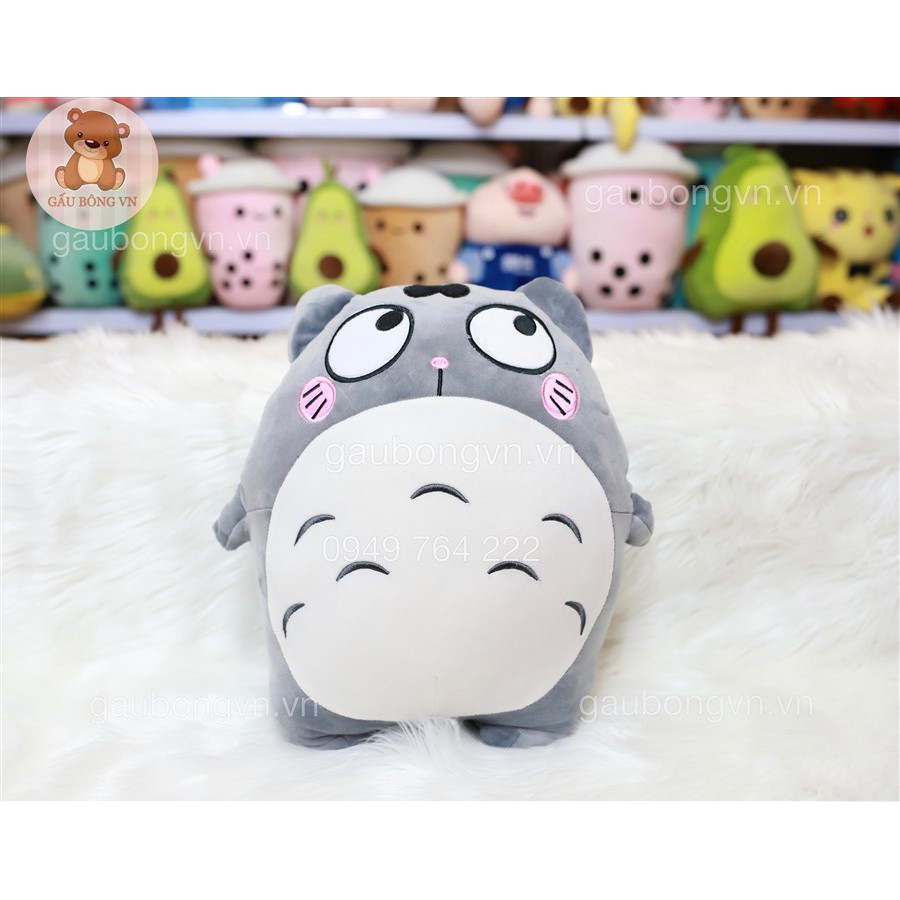 Gối Ôm Gấu Bông Totoro Biểu Cảm Cao Cấp