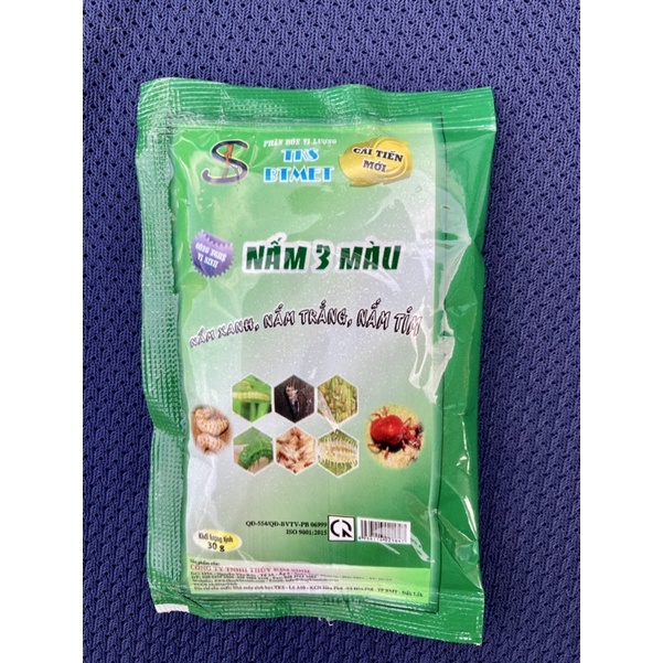 Combo 3 gói Nấm ba màu diệt sâu rầy kèm bám dính