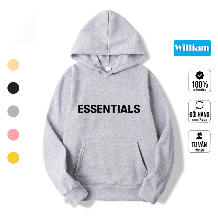 Áo Hoodie nam nữ hình in Pet chất lượng, chất nỉ bông dày dặn William - DS199