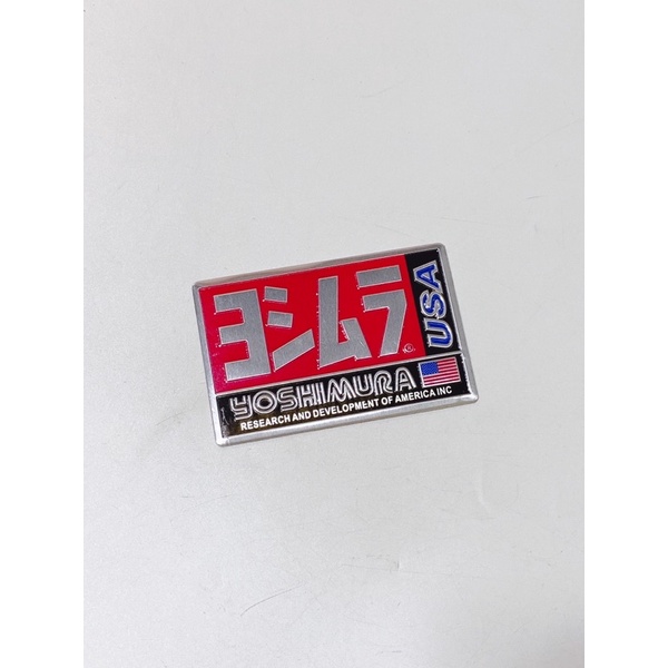 Tem nhôm chịu nhiệt mẫu Yoshimura, tem cao cấp dán pô xe chống nước không bay màu