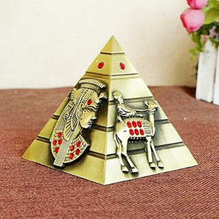 Mô hình kim tự tháp Ai Cập cao 9.3 cm quà tặng lưu niệm trang trí đạo cụ dựng làm phim Asam