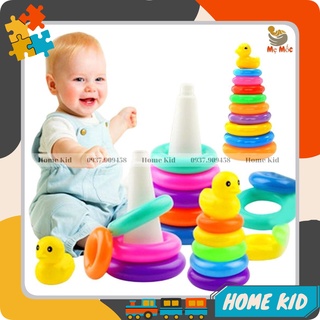 Đồ chơi nhựa tháp chồng vòng tròn cho bé