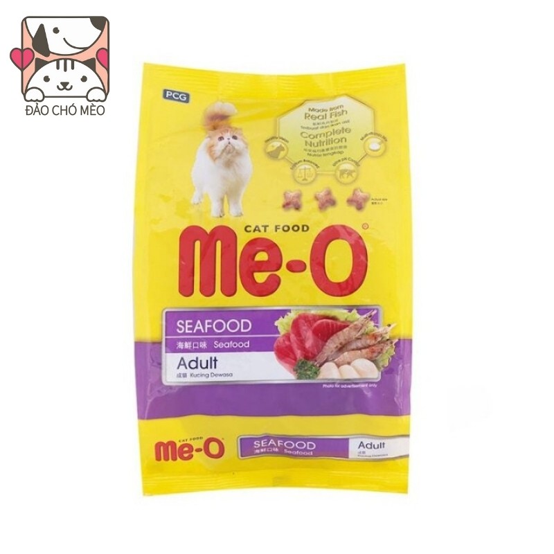 [Mã PET50 giảm 10% - tối đa 50K đơn 250K] Thức ăn cho mèo dạng hạt khô MeO 3 vị Mèo Me-O 350gr, Date mới - Đảo Chó Mèo