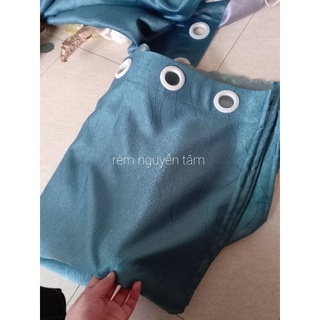 rèm cửa cản sáng in hoa văn chìm 1 màu