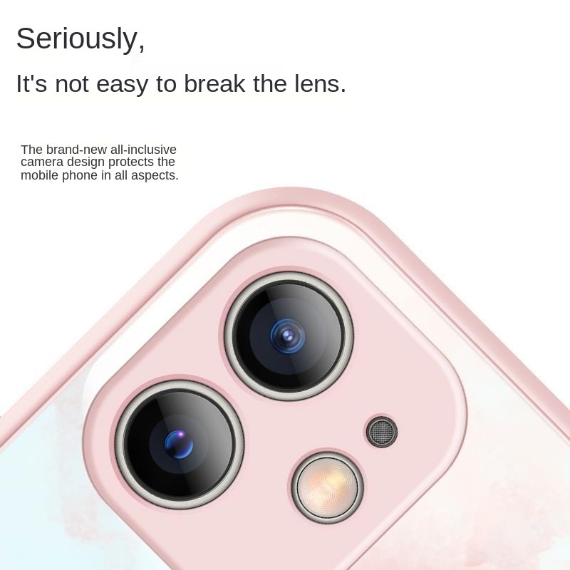 Ốp Điện Thoại Mặt Kính Siêu Mỏng Chống Rơi Màu Sắc Tương Phản Dành Cho Iphone 11pro / Xsmax / Xr / 6 / 7 / 8splus | BigBuy360 - bigbuy360.vn