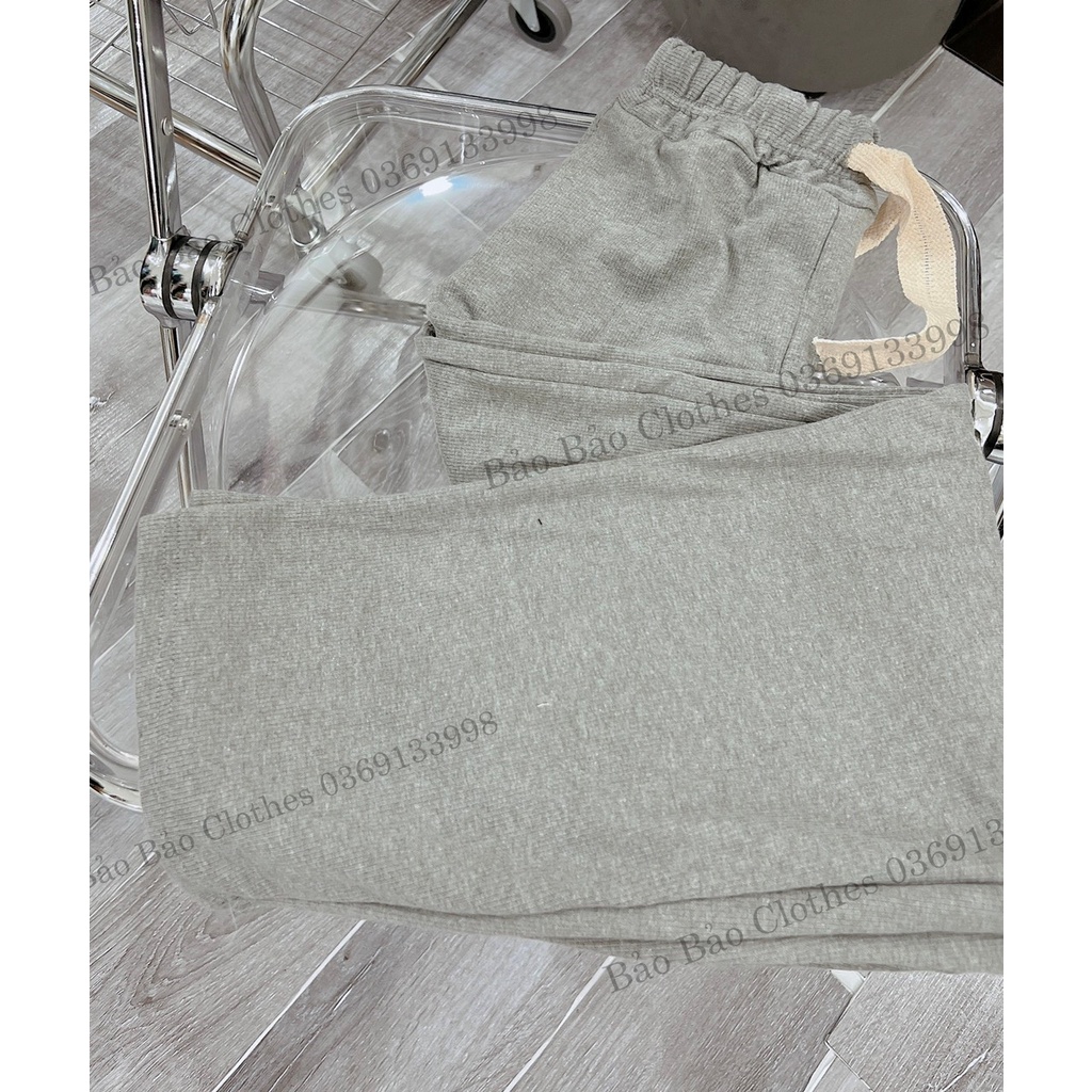 Quần Ống Rộng CULLOTTES Unisex Nam Nữ Bom Chun Bo CHân Dáng Rộng Cạp Chun Dây To