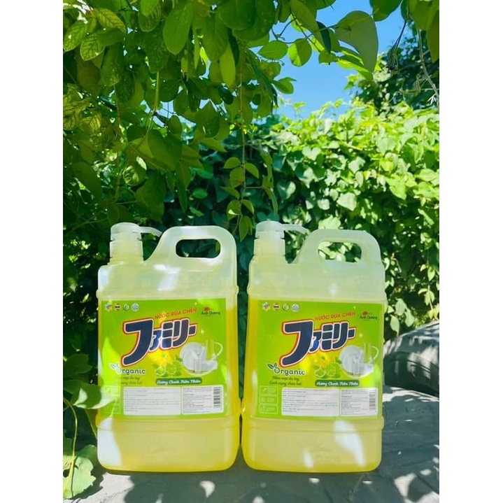 NƯỚC RỬA BÁT ORGANIC (Nước rửa bát sinh học hương chanh) can 1,8L