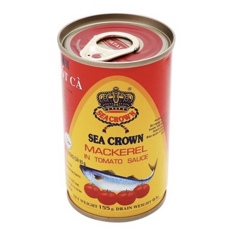 10 Hộp Cá Nục Sốt Cà Sea Crown 155g