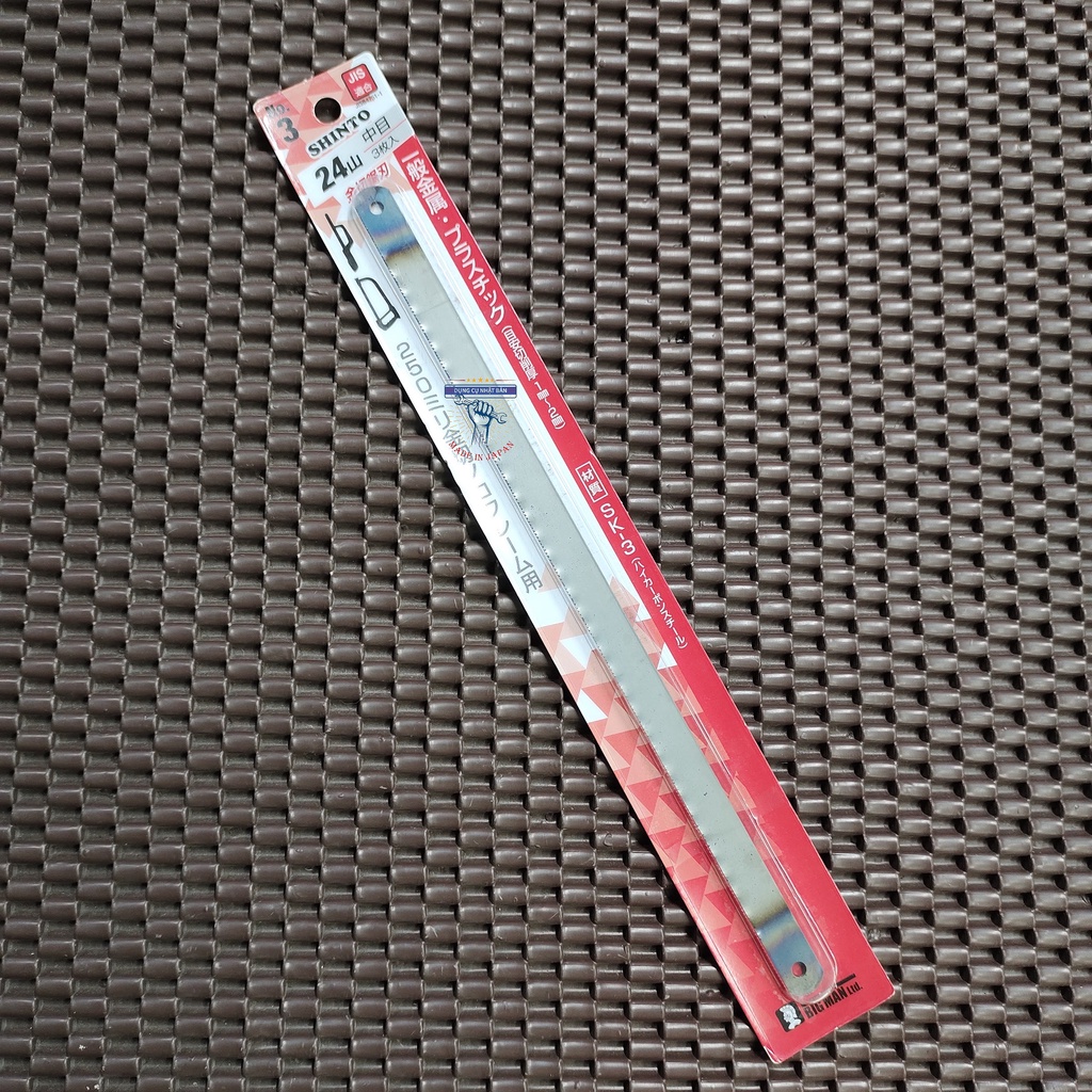 Vỉ 3 lưỡi cưa sắt cao cấp SHINTO No.3 Nhật Bản