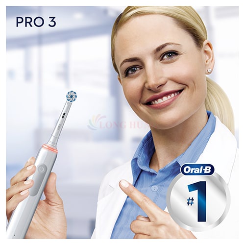 Bàn chải điện Oral-B Pro 3 3000 Sensitive Clean - Hàng nhập khẩu