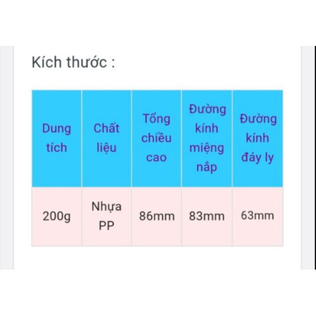 Hủ Đựng Kem ❤ SIÊU RẺ ❤ Hũ ly thái 200g đựng kem, chiết mỹ phẩm, phụ kiện du lịch