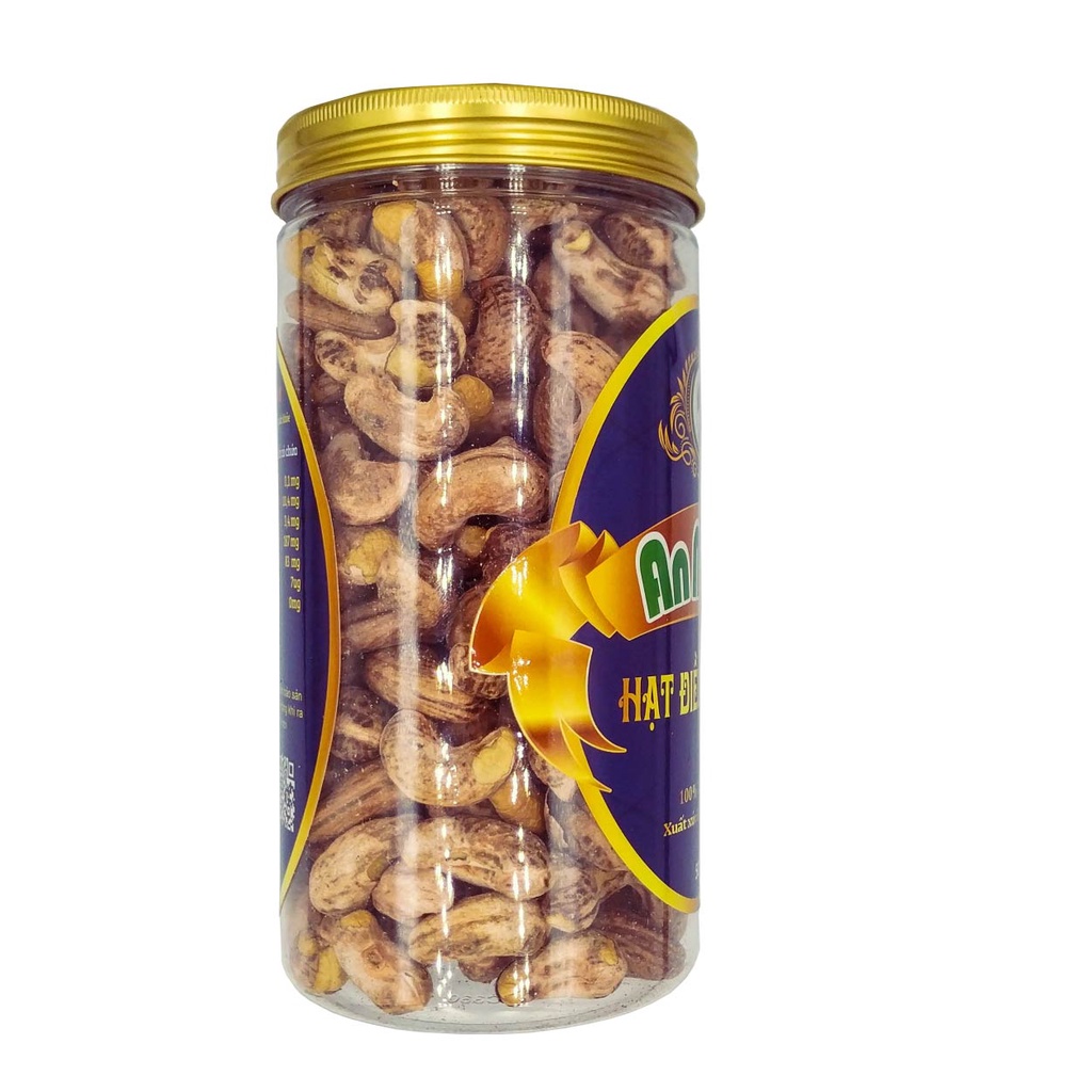 Hạt Điều Rang Muối Có Vỏ Lụa An Nhiên ngọt bùi