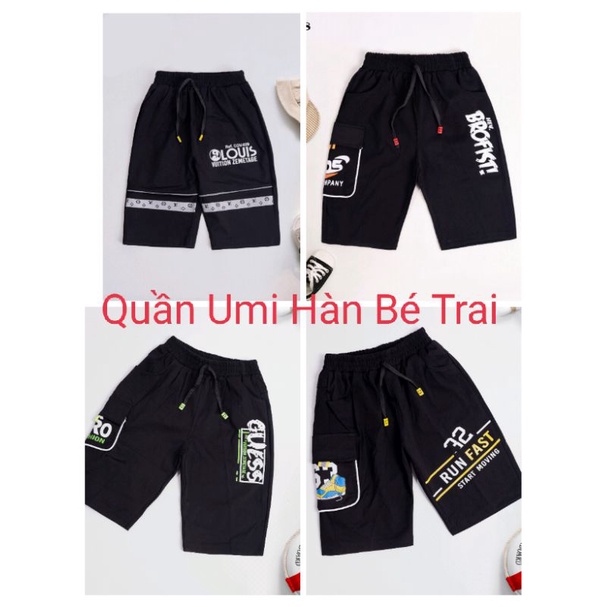Quần short Ngố Umi Hàn quần học sinh cho bé trai