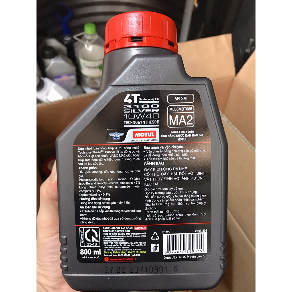 [FREESHIP ĐƠN 50K] Nhớt xe số cao cấp Motul 3100 Silver