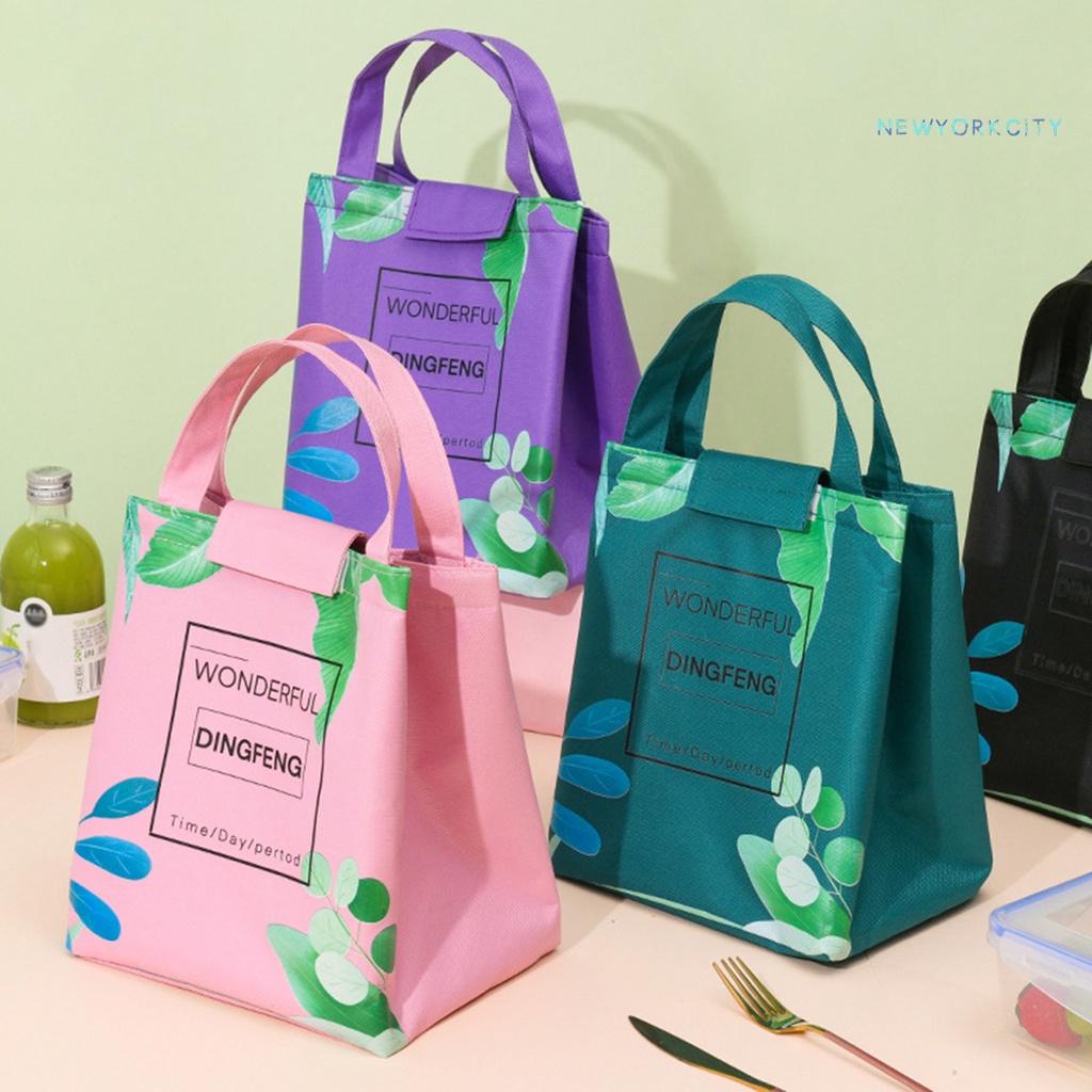 Túi Đựng Hộp Cơm Trưa NYC Vải Oxford Lá Nhôm Cách Nhiệt Chống Nước