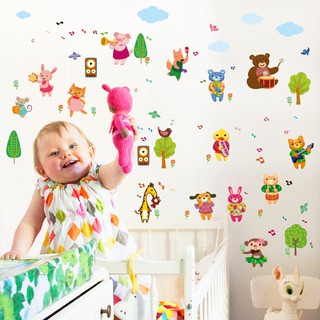 Decal Dán tường Thú Ca Hát