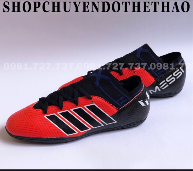 GIÀY ĐÁ BÓNG SÂN CỎ NHÂN TẠO-MESSI-KÈM Balo,Rút+Tất