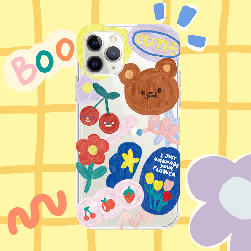 Ốp Lưng Mềm Chống Sốc In Hình Tranh Sơn Dầu Cho Iphone 11 Pro Xr / Xs / X 7 8 Plus