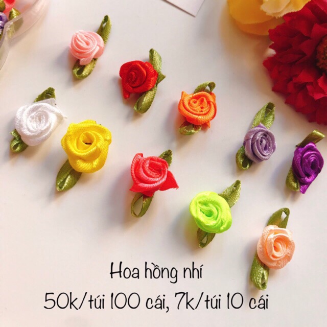 Sét 10 hoa hồng nhí trộn màu