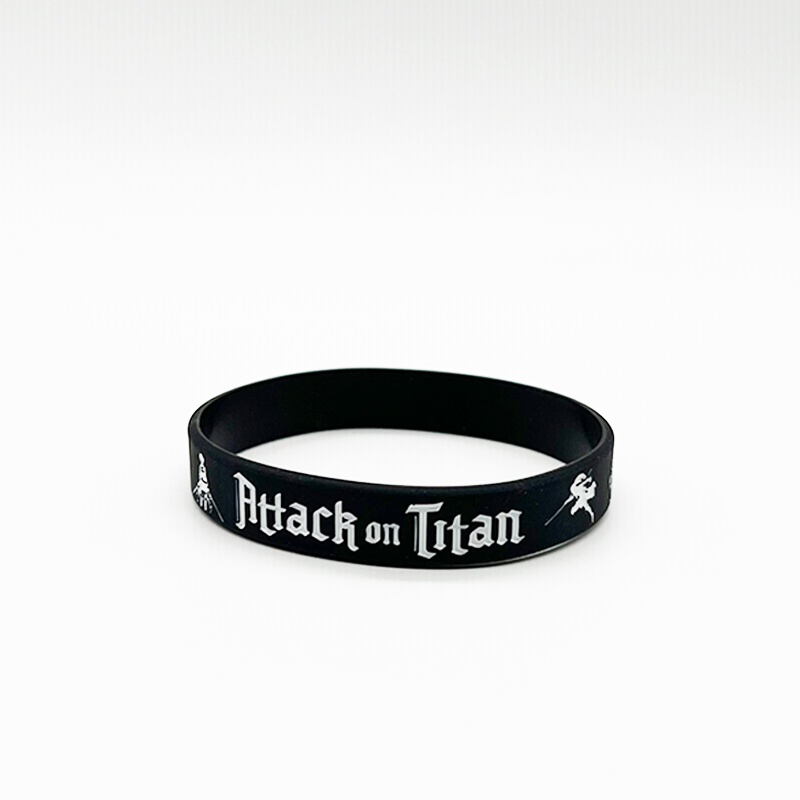 Vòng Tay Gel Silica Hóa Trang Nhân Vật Levi Mikasa Trong Attack on Titan