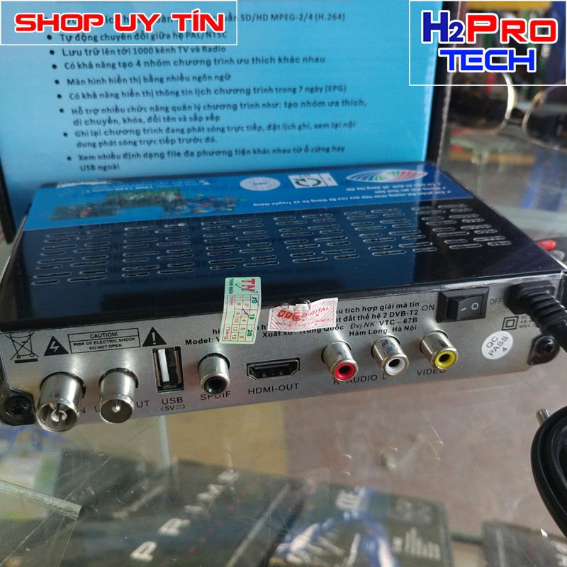 Đầu thu kỹ thuật số DVB- T2 VTC 201, xem truyền hình hơn 60 kênh, bảo hành 12 tháng ( tặng dây HDMI 30K )