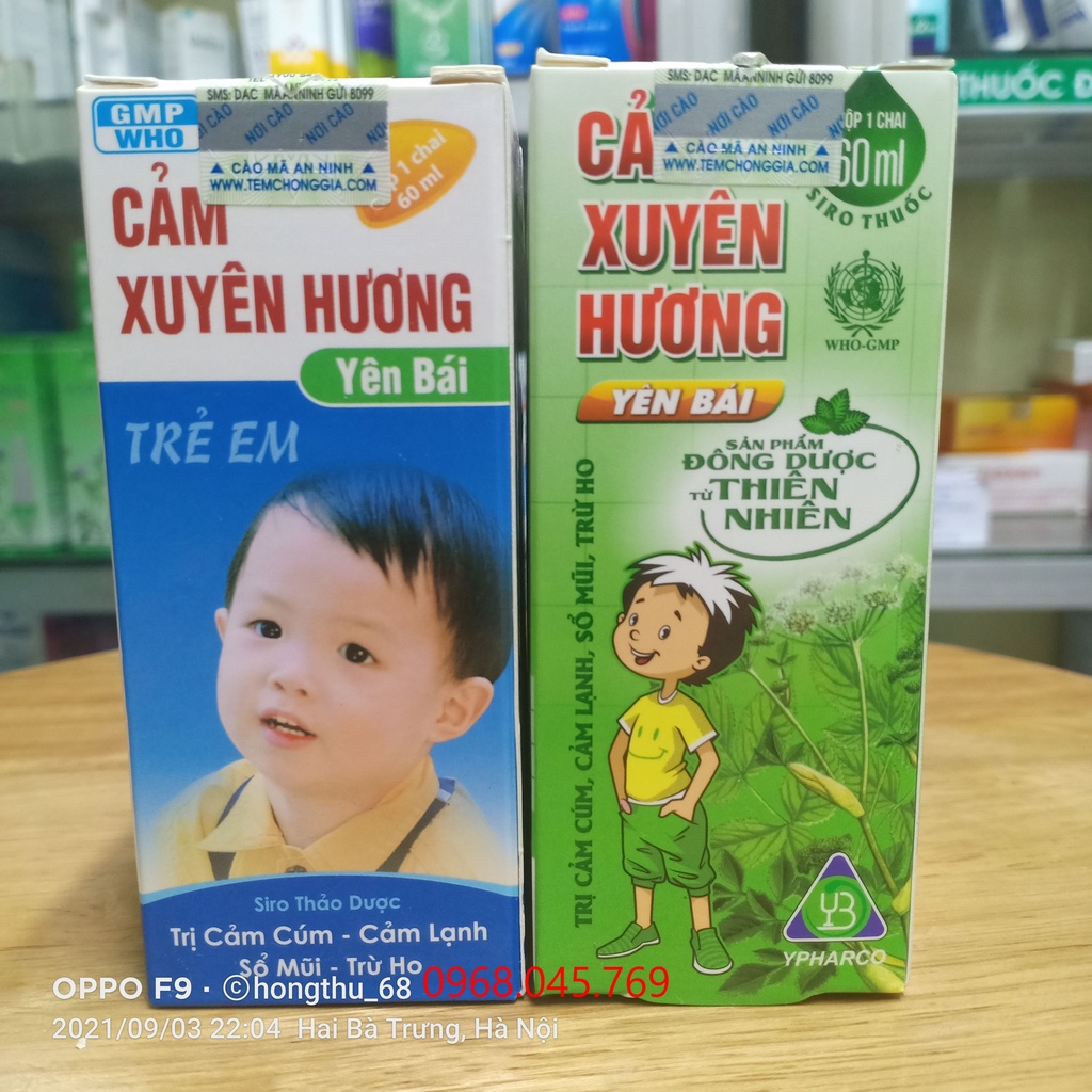 Siro Cảm Xuyên Hương - Yên Bái chai 60ml