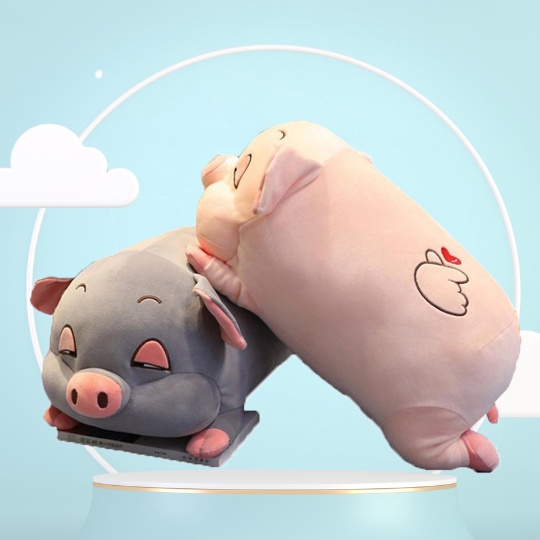 Gấu Bông Ôm Hình Heo Lười Mắt Híp Siêu Xinh Cho Bé - Diabrand