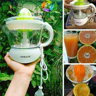 Máy vắt cam Sokany dùng điện dung tích 800ml, Máy vắt cam tự động